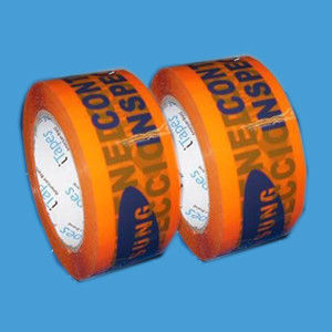 de Band van de de industriebopp Verpakking 3 Duim Brede Duidelijke/Bruine Hoge Kleverig voor Karton leverancier